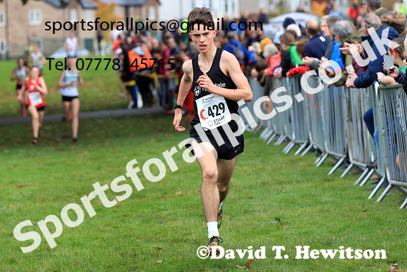 Mens under-17s, 2024 Northern Cross Country Relays, Graves Park, Sheffield.   Photo: David T. Hewitson/Sports for All Pics